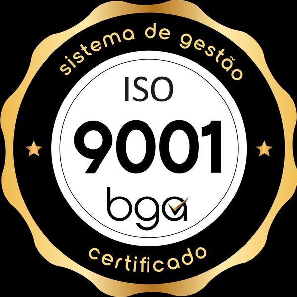 Selo de certificação do Sistema de Gestão ISO 9001